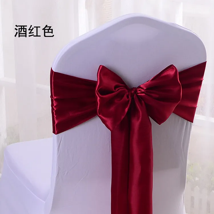 Ceremonial party Chair Belt bow collar banquet wedding party craft chair cover decorative supplies wholesale