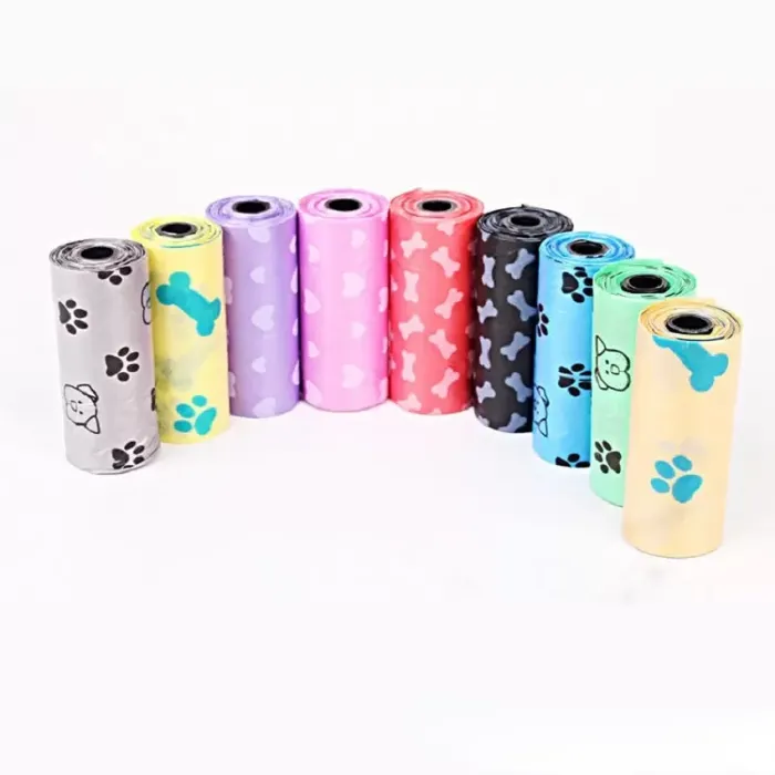 Pet supplies Dog Poop Bags Biodegradable 150 rolls multiple color for waste scoop leash dispenser DHL