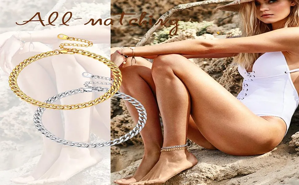 Cuban Chain Anklets