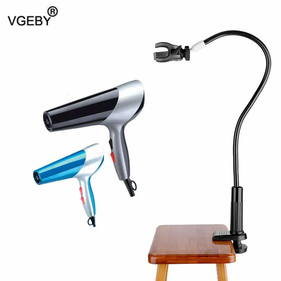 Bathroom Shelves Pet Dog Cat Hair Dryer Holder Grooming Table Clamp for dogs 360 Degree Adjustable Foldable Clips Stand 230207