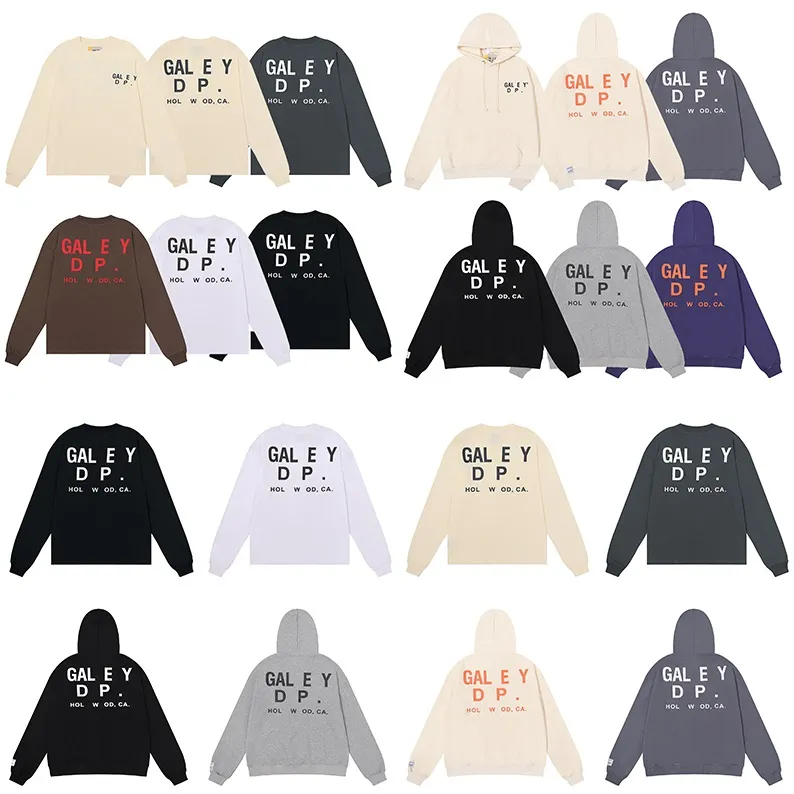 Gallery Depts Hoodies New Mens 여성 디자이너 Hoody Fashion Galerie Depts Sweatshirts 남자 느슨한 그래픽 까마귀 남자 S 까마귀 대형 의류 고급 의류