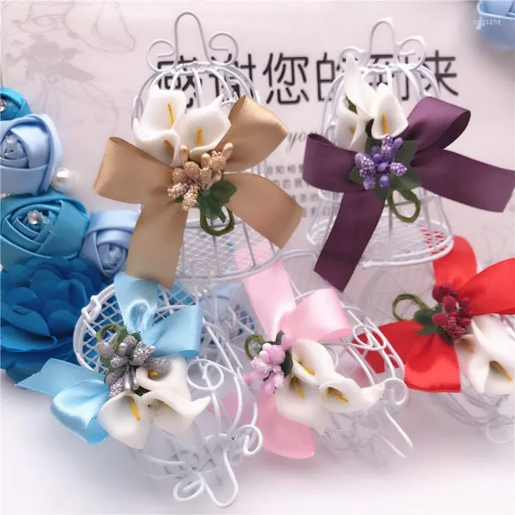 Подарочная упаковка 210 x европейский стиль свадебная коробка конфеты White Metal Iron Birdcage пользуется детским душем с помощью лент для вечеринок