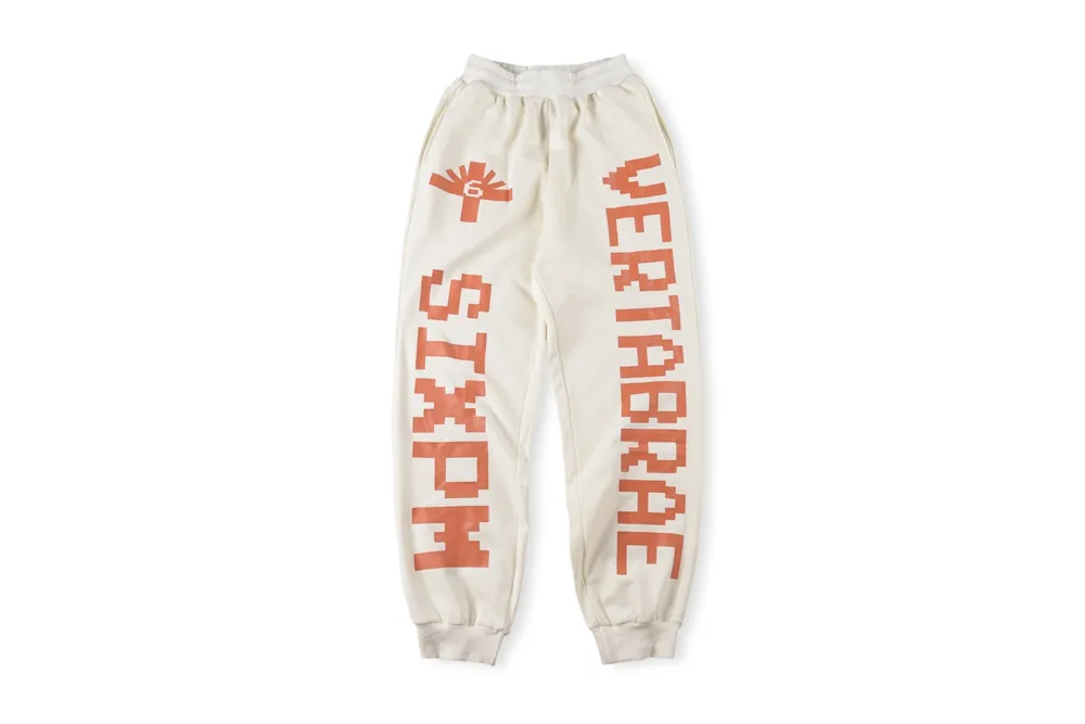 Vertabrae spodnie spodnie Man Kobiety spodnie Mężczyzna Sweat swobodny joggers kombinezon męski streetwear sportowy spodni francuskie frotte luźne custome design xt5rn6tb