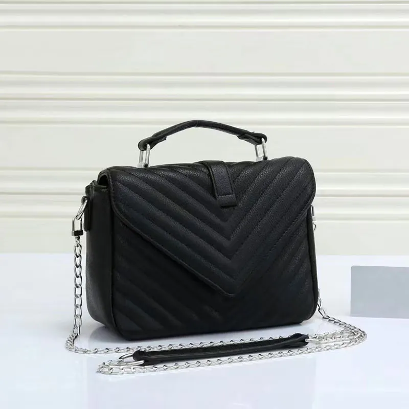 Bolsas de alta qualidade feminino sacolas designer bolsas de couro flap saco de ombro feminino ladries marca de imita￧￣o de bolsa de luxo pacote de m￣e 005