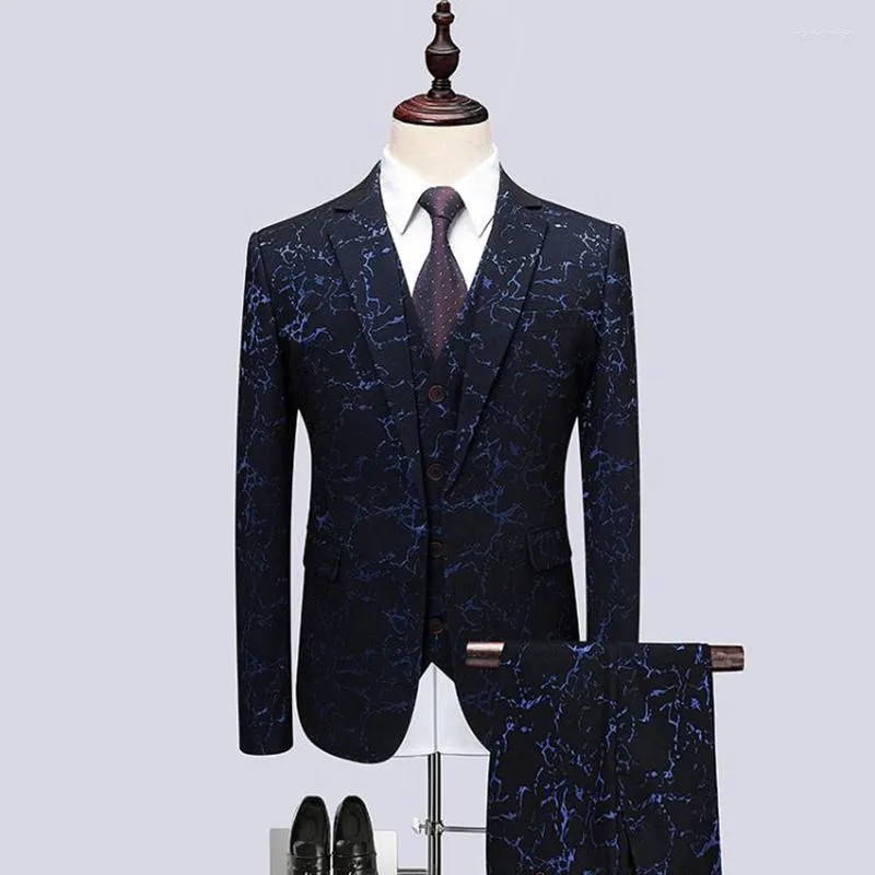 Costumes pour hommes 2023 fleur couleur hôte robe hommes mode robes de soirée hommes Slim Fit affaires mariage smoking costume pleine taille M-6XL