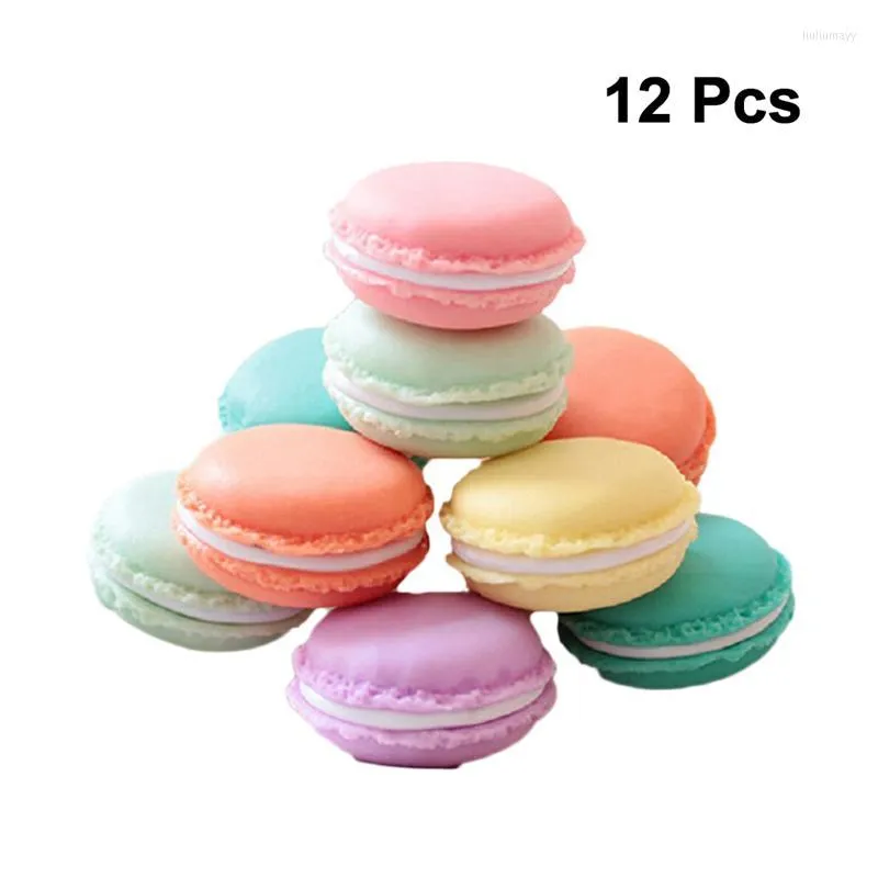 Aufbewahrungsboxen 12 Stück Mini Macaron Box Kunststoffgehäuse Schmuckhalter Reiseveranstalter Kleinigkeiten Behälter