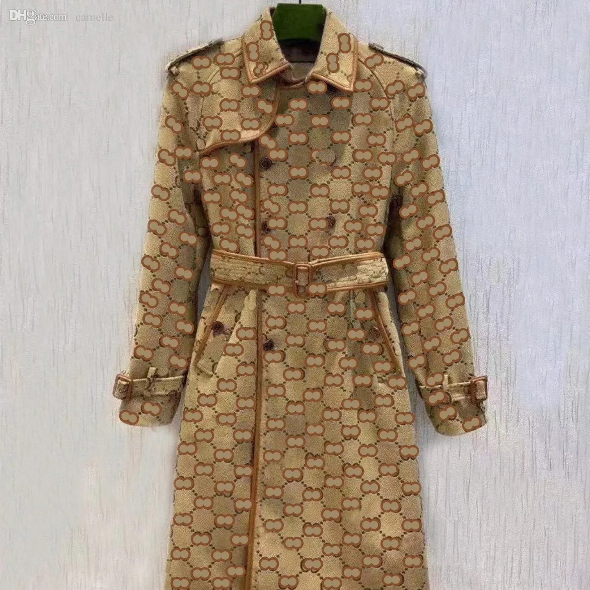 Monogram Canvas Trench Coat W/belt