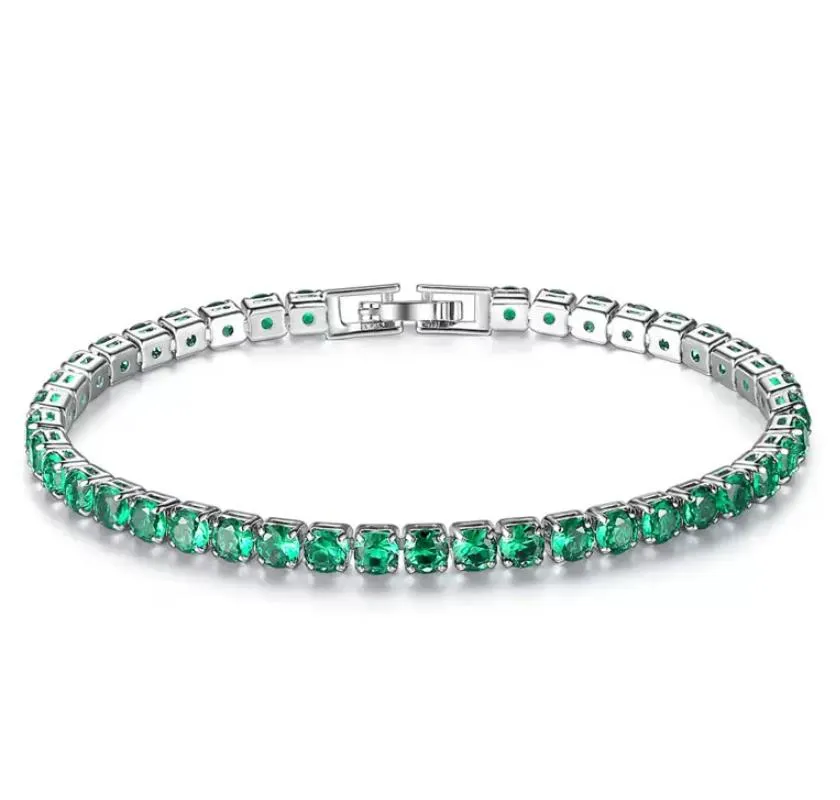 Tennis Wide Shining CZ Cluster Tennis Bracelet Fashion Party Costume Jewelry Bijoux for Women