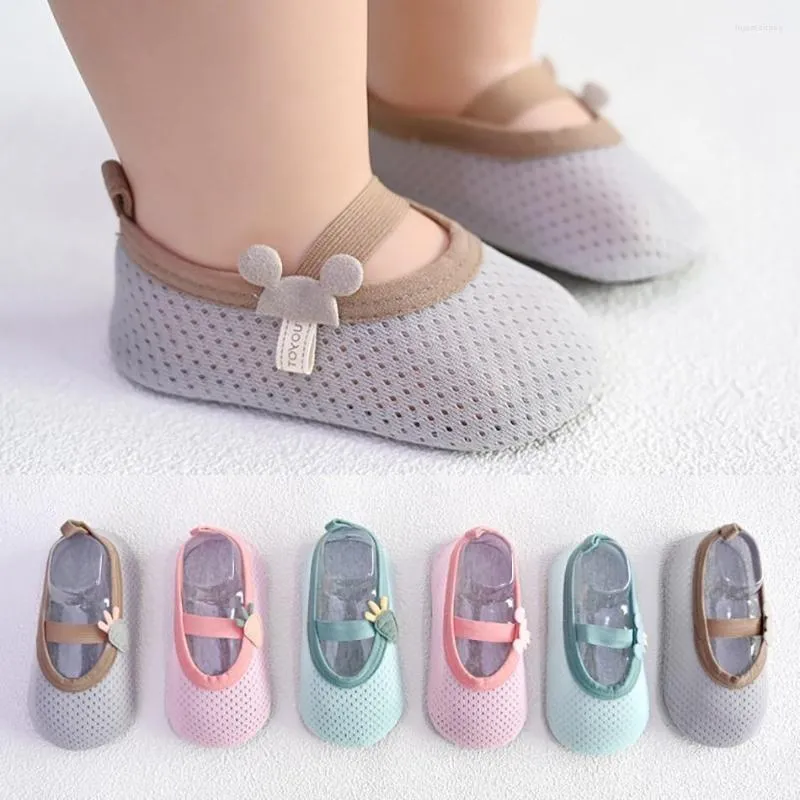 Premiers marcheurs enfant en bas âge bébé chaussures infantile garçon fille mignon dessin animé tricoté fond souple antidérapant né 6M-4T ans