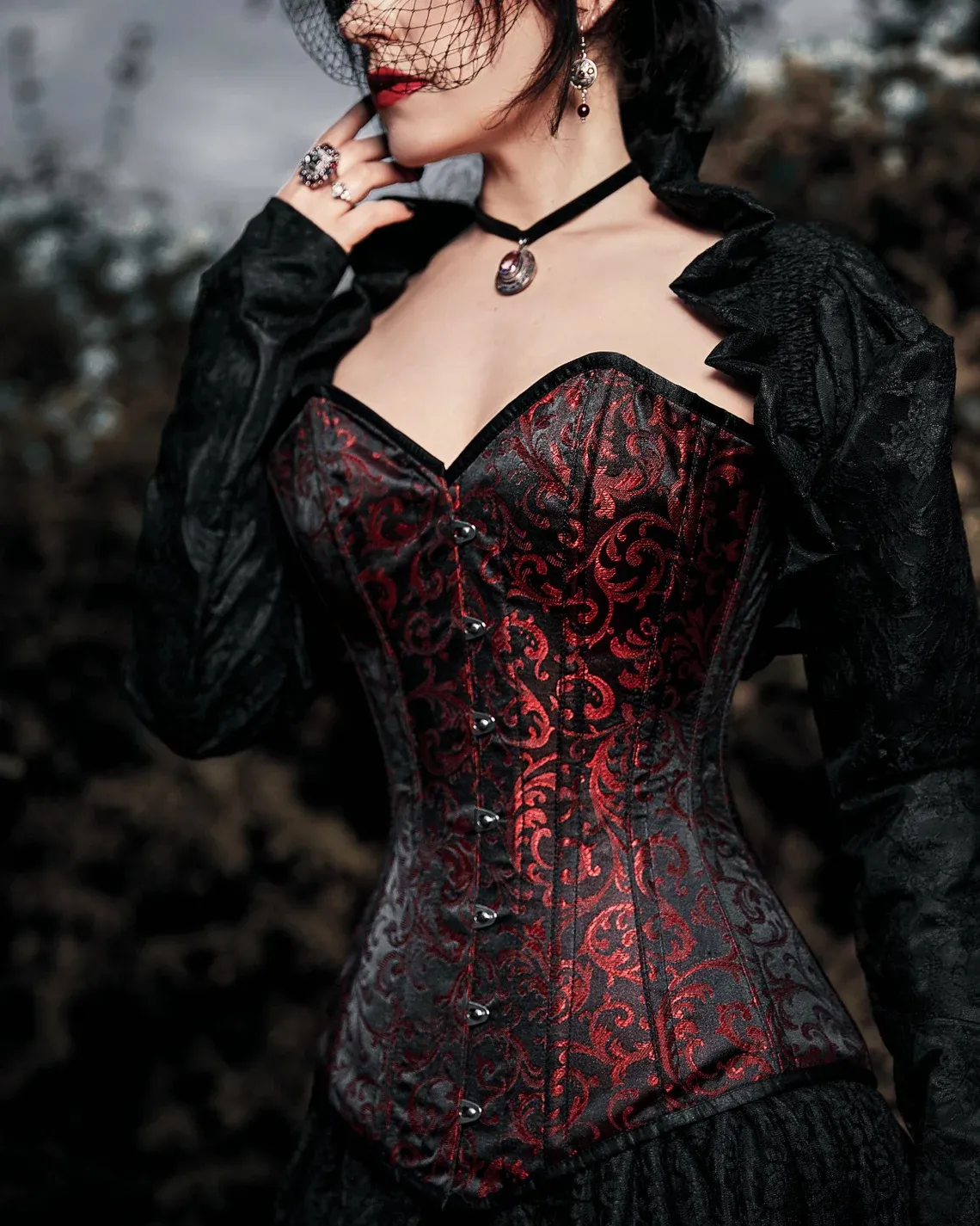 Générique Corset Pour Femme Gothique Victorien Lace Corset Avec Lacets Médiéval Corsets De Fête Amincissan Bustier Gainant De Taille Florale Overbust Pour Halloween Déguisement Élégant Orange Noir