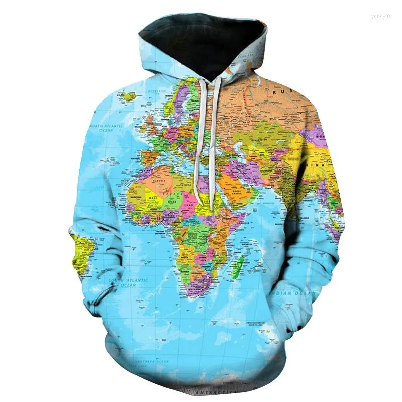 Herren Hoodies Marke Sweatshirts Erde Sweat Shirt Lustige 3d Herren Kleidung Männer Cool Anime Hoody Mann