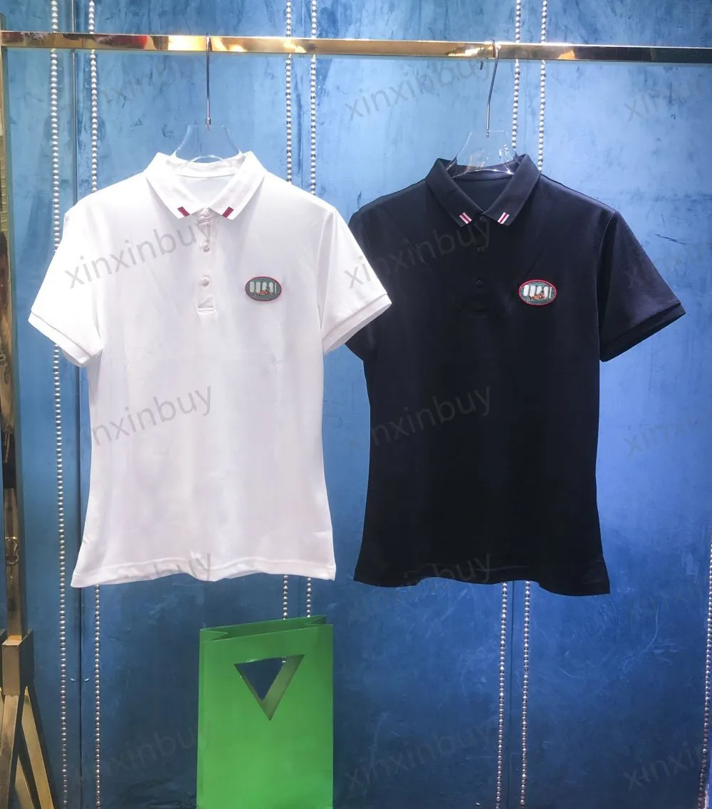 xinxinbuy Hommes designer Tee t-shirt 23ss Tiger broderie manches courtes coton femmes blanc noir vert bleu S-2XL