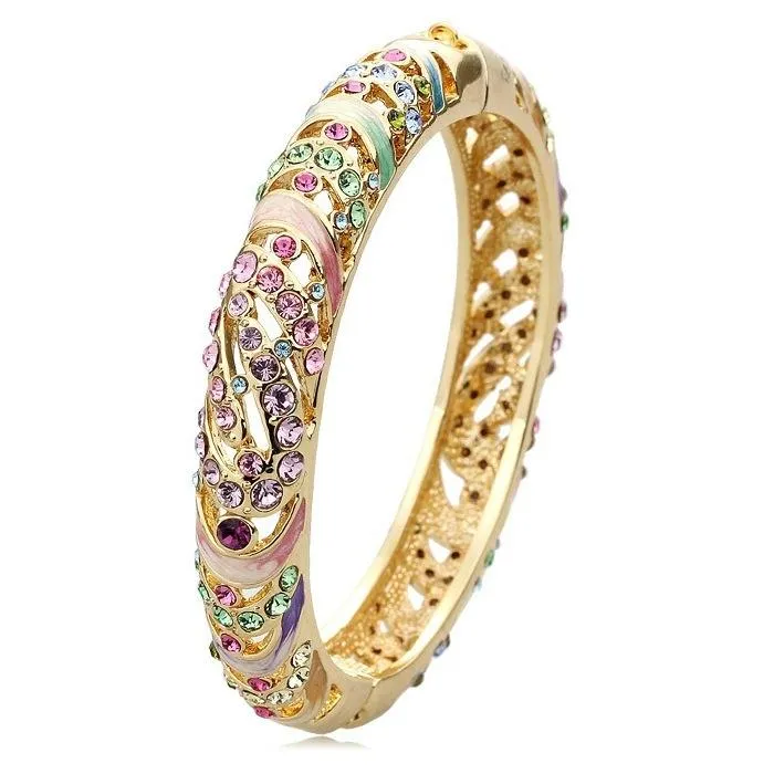 Bangle National Wind Cloiison en émail bracelet Old Femme Han Edition large Bracelet Bijoux de bijoux