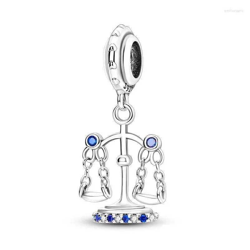 Charms scintillanti scala Nce Fair Sier colore ciondola fascino adatto braccialetto originale collana perline ciondolo per creazione di gioielli 2023 Drop De Dhrwn