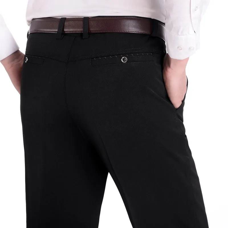 Herren Hosen Design Herbst Männer Casual Dicke Lose Männliche Hose Hohe Taille Gerade Hosen Business-Mode Mann Plus Größe 2940 230207