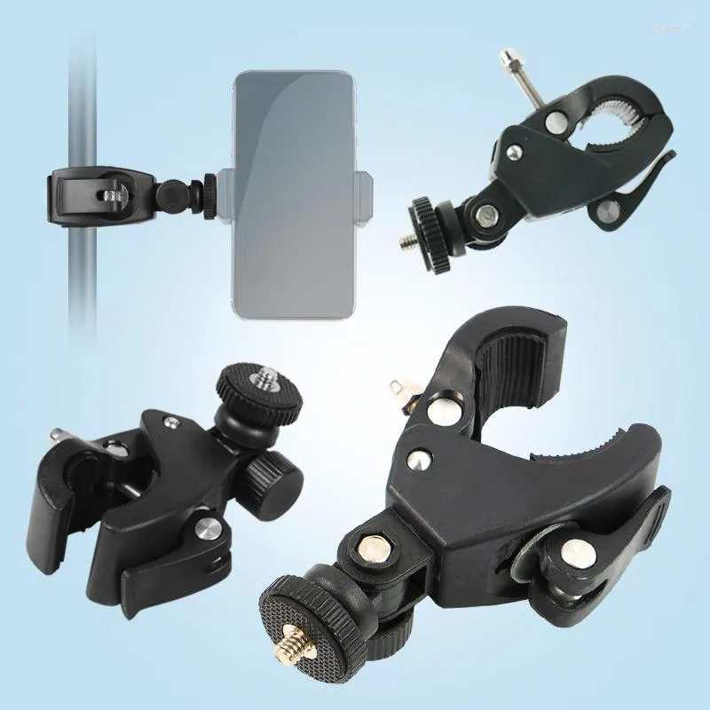 Tripods Universal 1/4 Head DV DSLR Bike Bicycle Handlebar Clamp Bracket Mount For Insta 360 One X Video Camera Clip Accessories