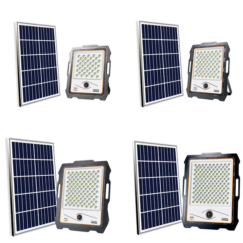 Solar-Flutlicht-Kamera für den Außenbereich, mit Bewegungssensor, 1080P HD, 3500 lm, Flutlicht-Kamera, direkt an WLAN, wasserdicht, 100 W, 400 W