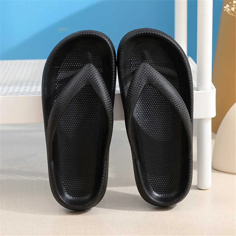 Flip Flops Wholesale Summer Casual Thong Slippers Outdoor Beach Sandals Eva  Flat Platform Comfy Shoes Women Couple Thick Soled
