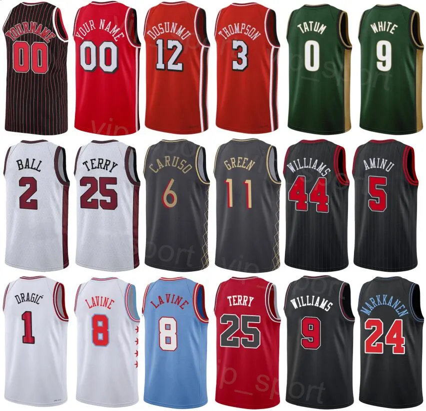 Printed Classic Basketball Lonzo Ball Jerseys 2 Coby White 0 Julian Phillips Nikola Vucevic 9 Alex Caruso 6 Ayo Dosunmu DeMar DeRozan Zach LaVine Beverley Men Women