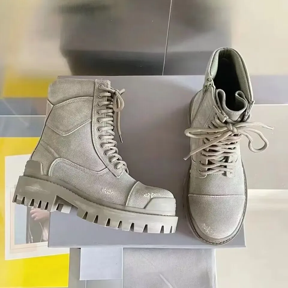 2023 Grube dolne koronkowe buty modowe kobiety oryginalne skórzane buty retro skórzane buty mody marka swobodne pół buty para butów muły brudne wykonane