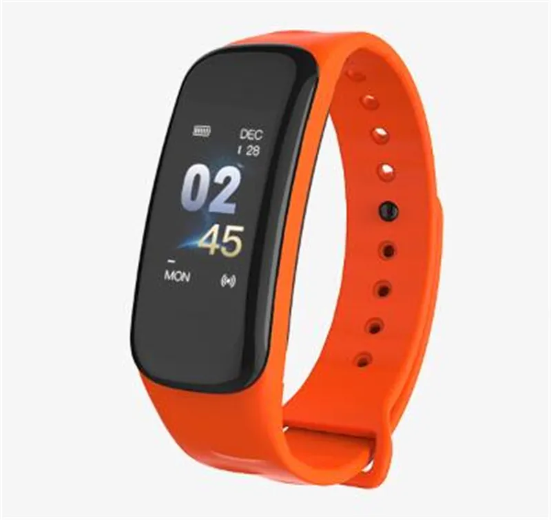 C1 Plus Color Screen Smart Bracelet Bracelet Grower Dative Smart Watch Beary Monitor Fitness Tracker Smart Ristech Android IPhone IOS Original smartphone 1 544 DHgate