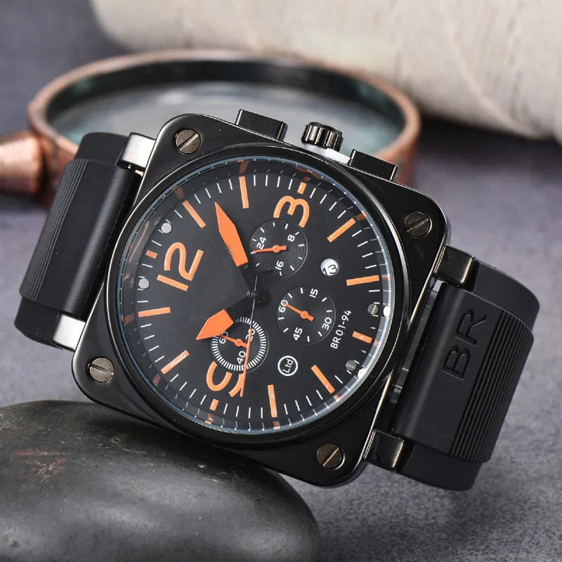 2023 New Bell Watchs Global Limited Edition Business Business Hronograph Ross Luxury Date Fashion Casual Quartz Men's Watch BN03