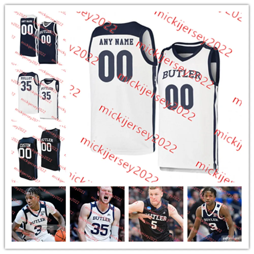 Posh Alexander Butler Basketball Jersey Gordon Hayward Jalen Thomas Connor Turnbull John-Michael Mulloy Butler Bulldogs tröjor