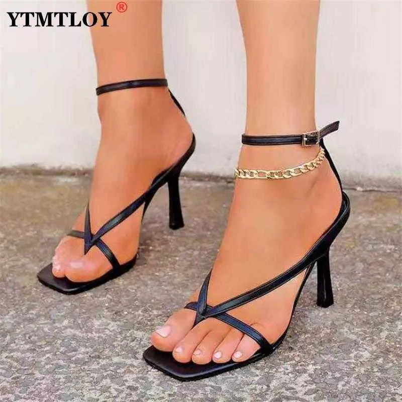 Slipper Hot New Sandal Shoe Narrow Band Party Dres Pump Peep Toe Ankle Strap Wom