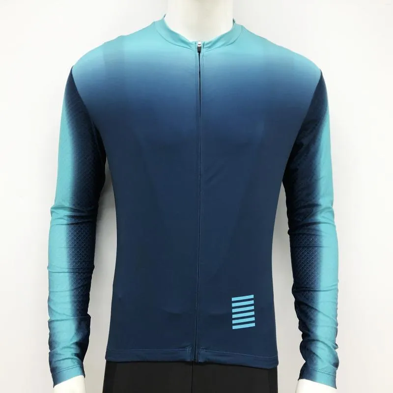 Vestes de course légères printemps été automne mince équipe professionnelle à manches longues maillot de cyclisme chemise de vélo équipement de route bande réfléchissante