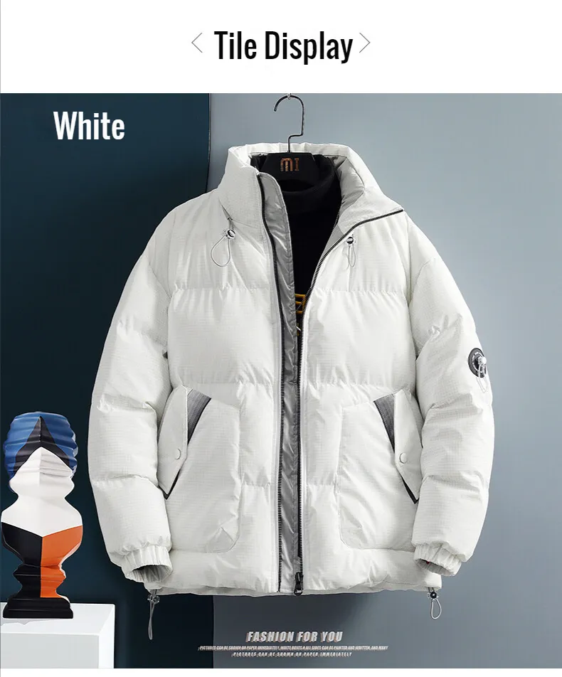 【新品未開封】P100 OVERSIZE PULLOVER PARKA Mens Winter Coats Oversized Parka Y2K Jacket Plus Size Black