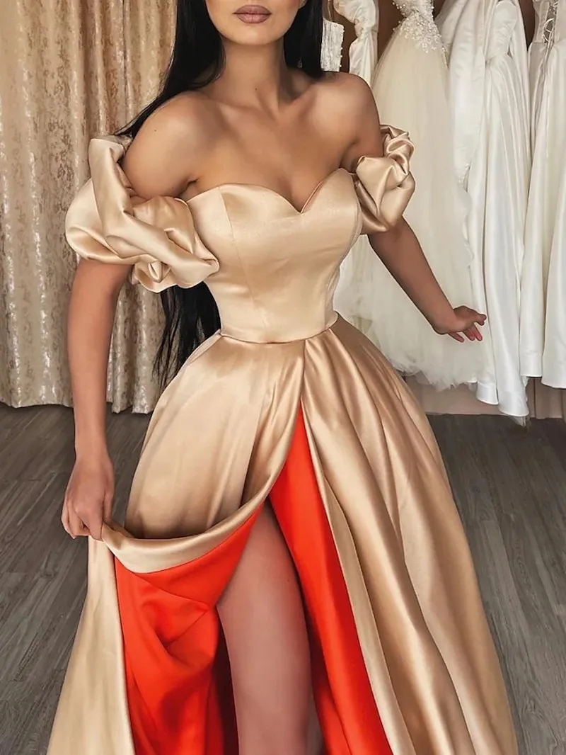 Off shoulder balloon dress sale