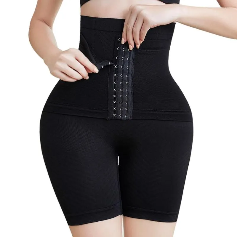 Women's Shapers BuLifter Waist Trainer Body Shaper High Firm Belly Control Short Shapewear Mid Thigh Slimmer Girdle Underwear With Hook