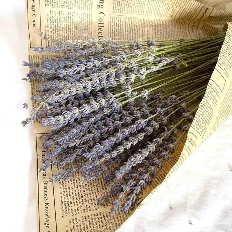 Decorative Flowers Lavender Natural Dried Flower Bouquet For Wedding Party Decoration DIY Arrangement Immortal Garden Living Room Decor