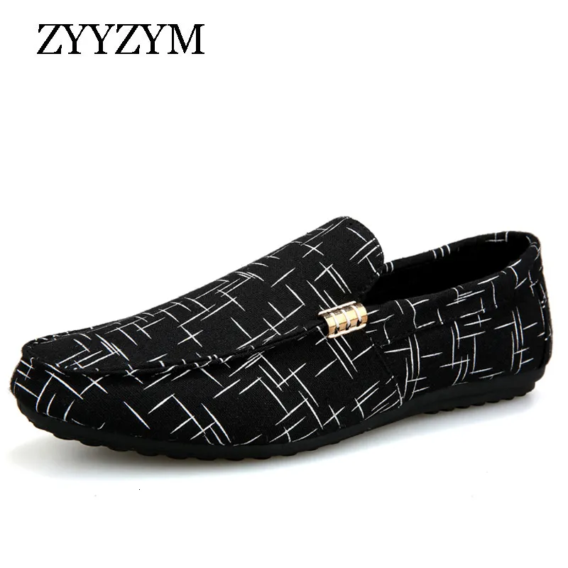 Jurk schoenen mannen loafers lente zomer mannen schoenen casual schoenen licht canvas jeugdschoenen mannen ademen mode flat schoenen 230208