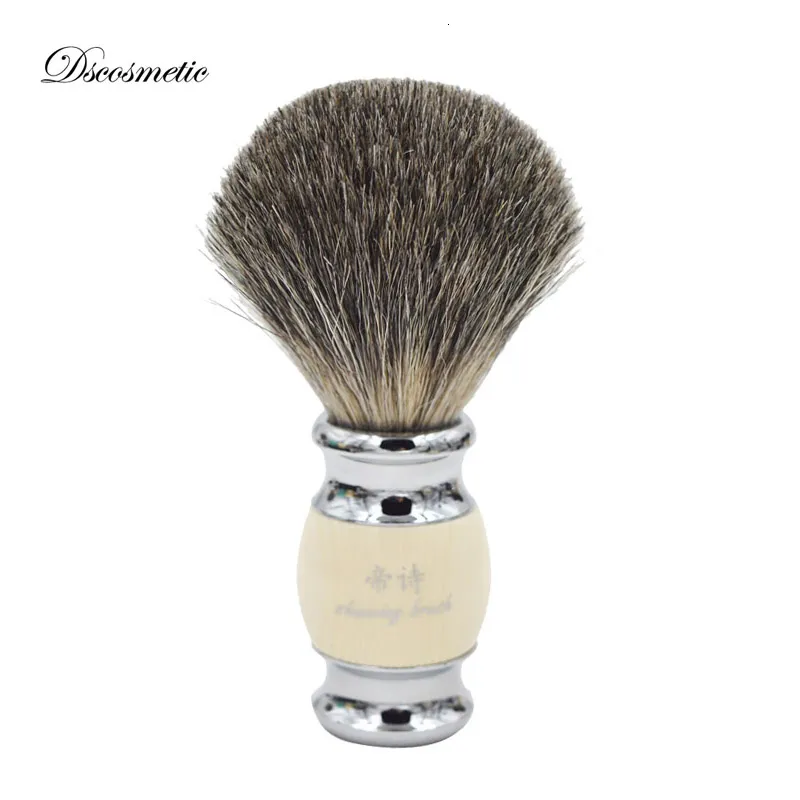 Other Hair Removal Items vintage handcrafted pure Badger Hair with Resin Handle metal base Shaving Brush for men's grooming kit 230208