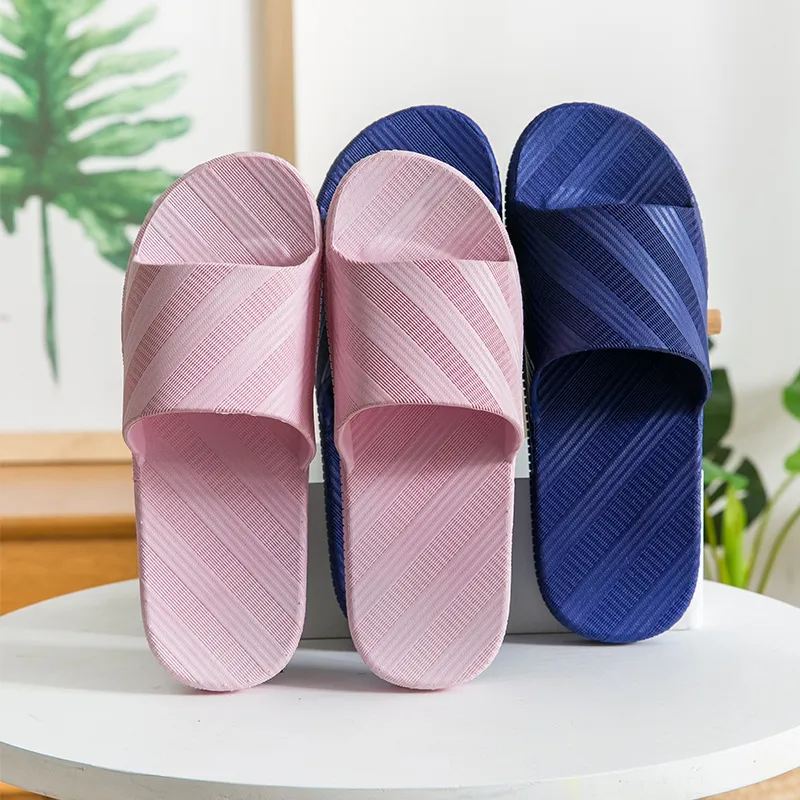 Pantoufles de plage d'été pour hommes et femmes, chaussures de ménage, pantoufles de salle de bain, anti-odeur, antidérapantes, caoutchouc mousse rouge noir bleu, pantoufles à semelle épaisse, hôtel doux