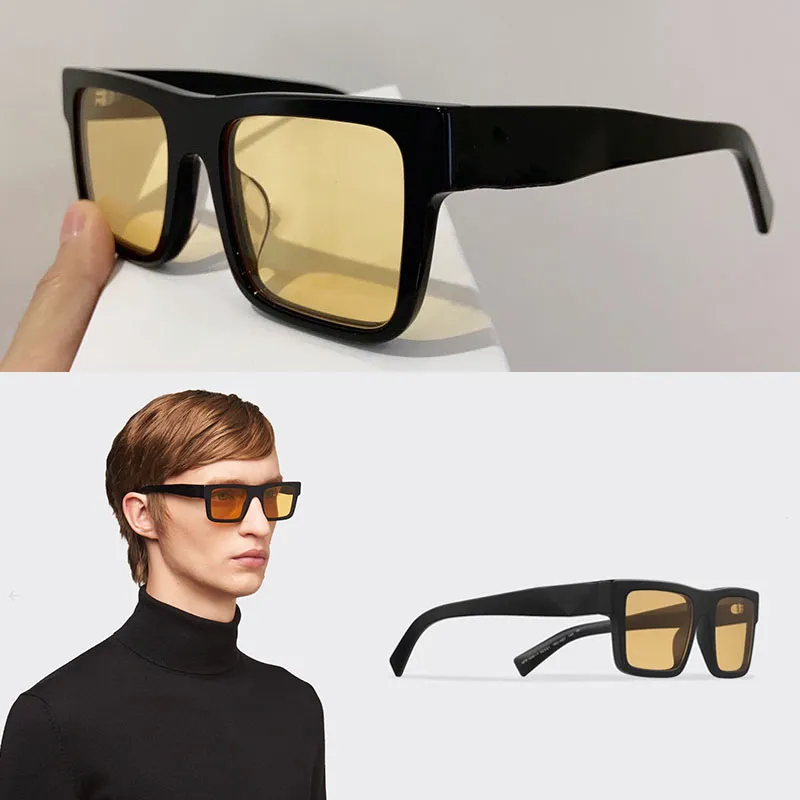 Óculos de sol feminino modelo SPR19W novo estilo tridimensional corte moda armação verão protetor solar óculos de sol masculino letras logotipo mulheres à beira-mar óculos de acetato