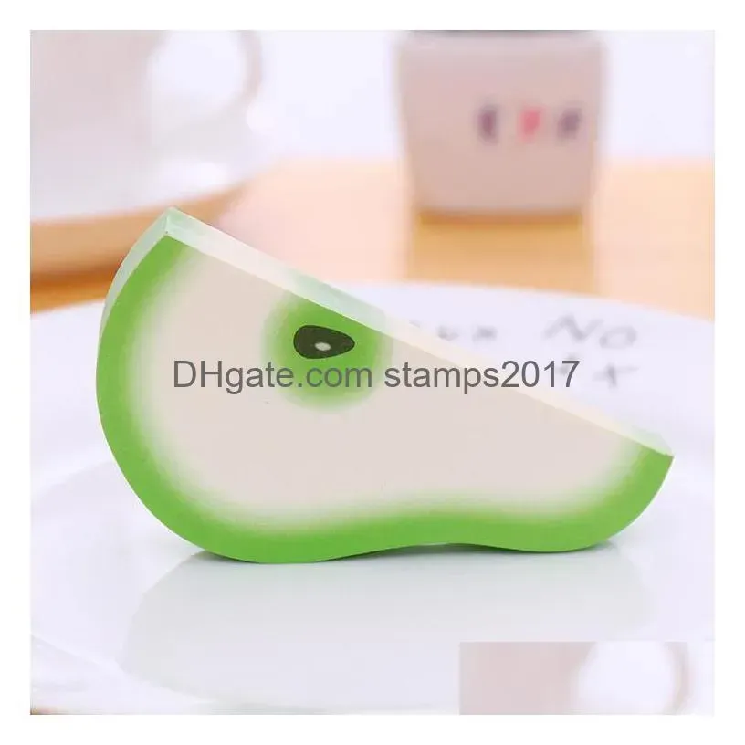creative fruit shape notes paper cute  lemon pear notes strawberry memo pad sticky paper school office supply t2i52187