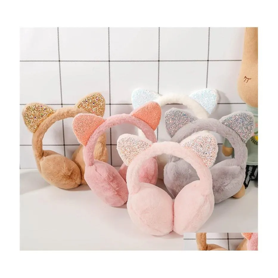 Oormuffs katoren pluche kinderen warm comfortabel schattige winter koud proof earmuffs warmer 20220224 t2 drop levering mode accessori dhtuk