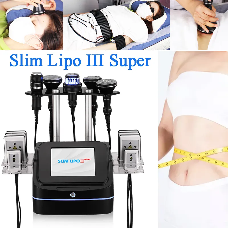 Cavita￧￣o RF A v￡cuo Slimming Machine Lipolaser Perda de peso Redu￧￣o de gordura RF RECEDIMENTO DE FACE O aperto da pele