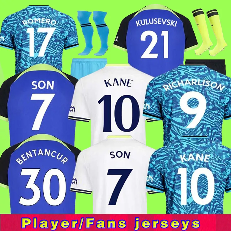 Heren KIDS 22 23 SON BERGWIJN Voetbalshirts 2022 2023 jersey Voetbalshirt PERISIC LENGLET ROMERO REGUILON KULUSEVSKI BENTANCUR RICHARLISON KANE SPENCE SKIPP