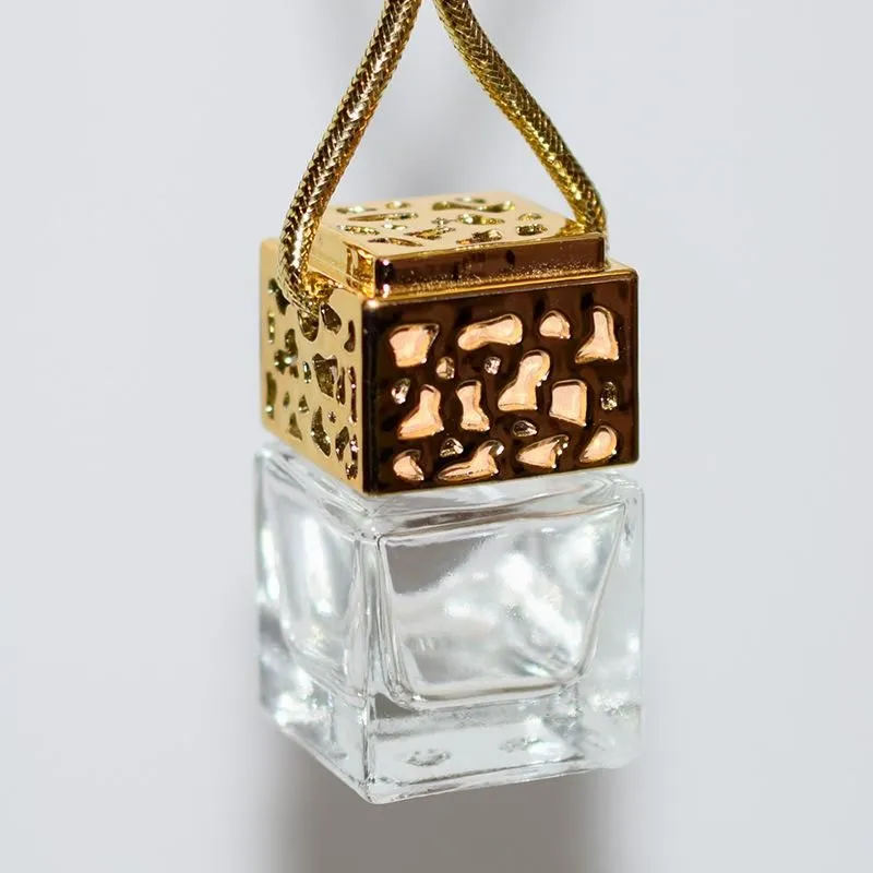 Auto Parfüm Flasche Cube Auto Hängende Rückansicht Ornament