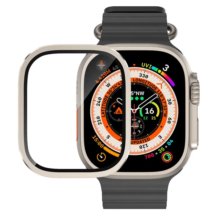 Compatible avec Apple Watch Series 3/2/1 Coque+Protection Écran, Ultra Slim  Etui et Screen Protector Écran Verre Trempé-[pour 38mm]