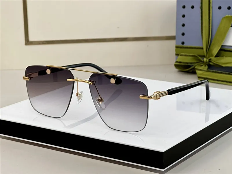 UV400 Sunglasses Square Aviator Sunglasses With Rimless  display picture 3