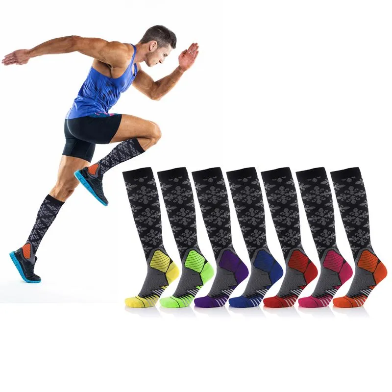 Erkek Çoraplar Renk Sıkıştırma Erkekler Kadınlar Koşmak İçin Uygun Hemşireler Seyahat Hamile Hamilelik Sport Stamina Sockks Socksmen'in Erkekleri