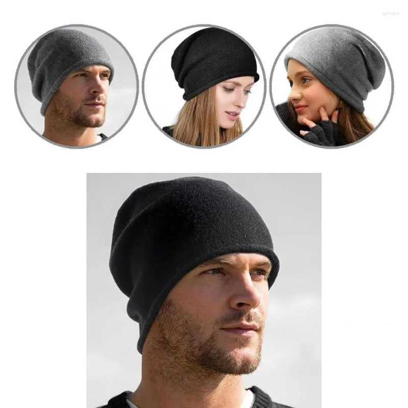 Bérets Terrific Winter Hat Headwear Hommes Empilés Warm Beanie Léger