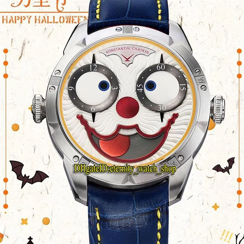 TW Latest V3S Edition Konstantin Chaykin Moon Phase Joker White Dial NH35A Automatic Mechanical Mens Watch Leather Strap Designer 320t