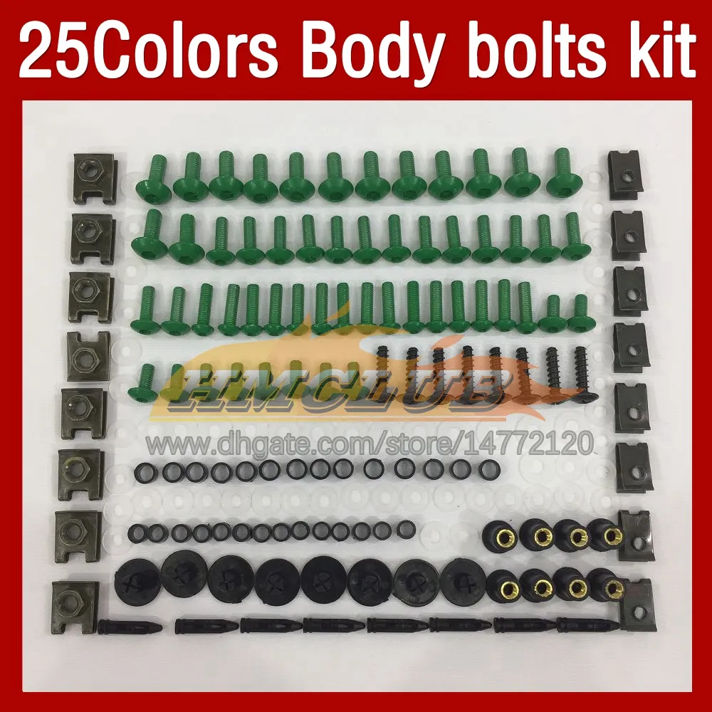 Parafusos de motocicleta completos kit de parafuso completo para yamaha yzf-1000 yzf1000 yzf-r1 yzf r1 1000 cc yzfr1 00 01 2000 2001 moto corpo parafuso de parafuso de pára-brisa porca de parafusos de parafuso