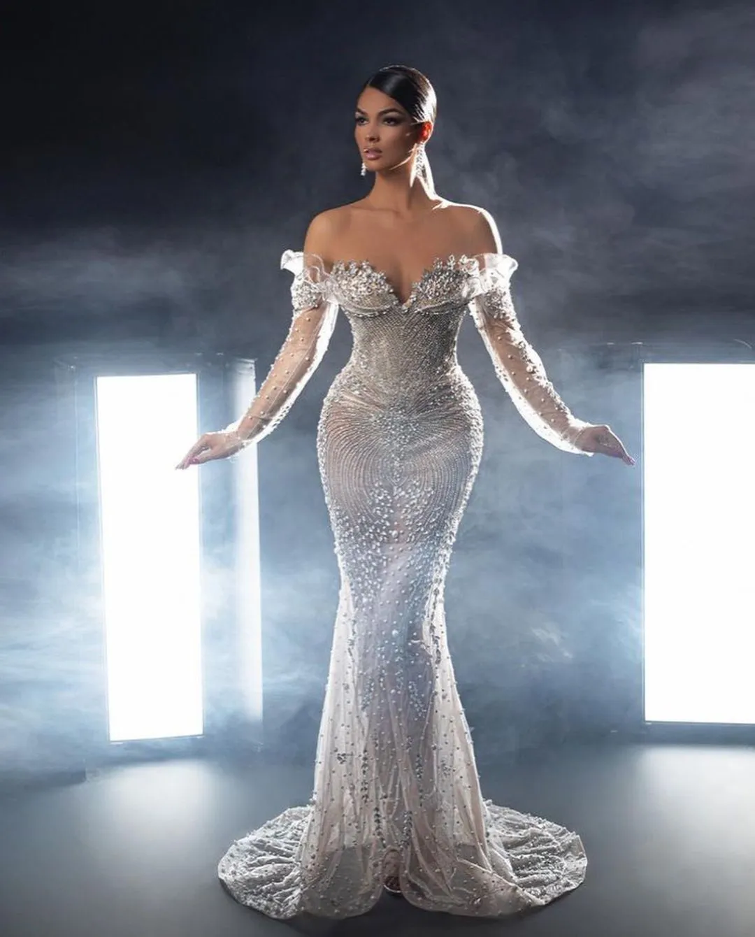 comfortable evening dresses Evening Kaftan Dresses | High-end Sequin Kaftans for Parties