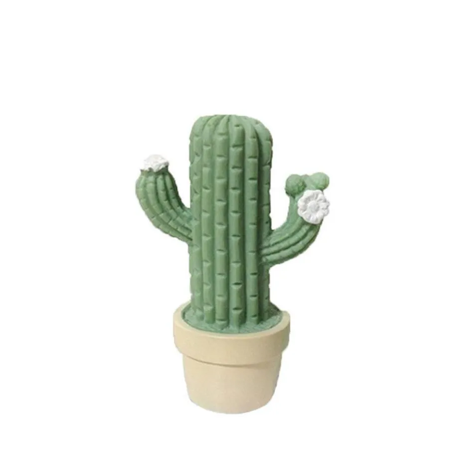 Luzes noturnas Brelong Fashion Creative LED Plant Cactus estilo l￢mpada clara decora￧￣o de casa Green Green 1 PC Drop Delivery Ilumina￧￣o Ind Dh3bn